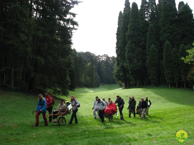 randonnée sportive avec joëlettes, Tervuren, 2012